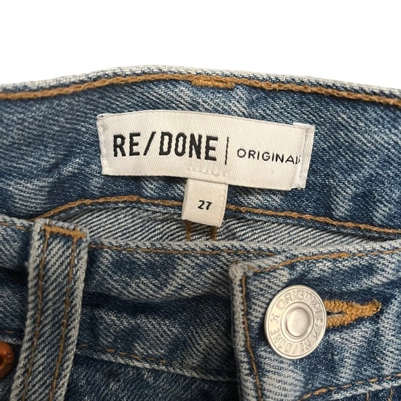 Re/Done Originals High Rise Ankle Crop Jeans - Picture 8 of 11